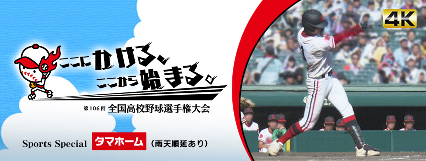 「第106回全国高等学校野球選手権大会」ホームページ公開しました