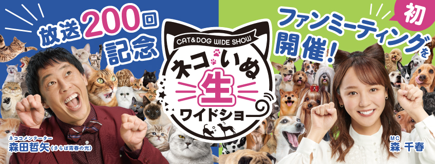 放送200回記念 ネコいぬ『生』ワイドショー