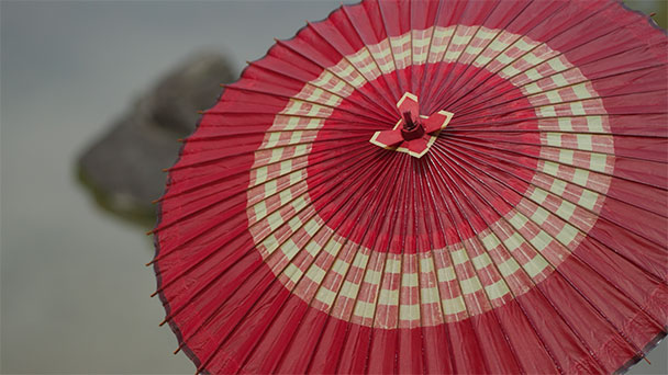 金沢和傘（松田弘商店製）和紙・漆塗り／未使用・箱付き・工芸 金沢和傘（松田弘商店製）和紙・漆塗り／未使用・箱付き・工芸 松田