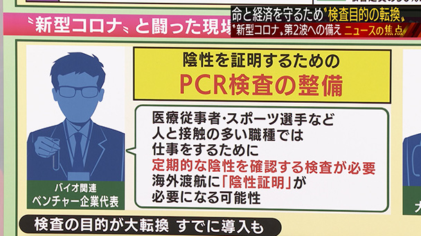 陰性を確認する検査を 新型コロナ第2波への提言 日曜スクープ Bs朝日