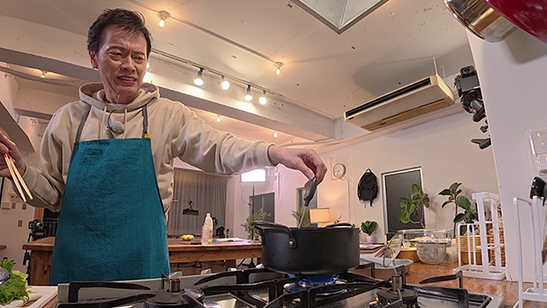 自炊11　山菜の天ぷら＆だし巻き卵作りに挑戦　